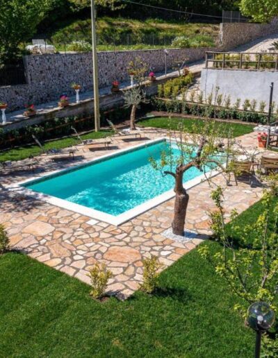 private pool and garden, vacation home on the Amalfi Coast, near Sorrento, Italy